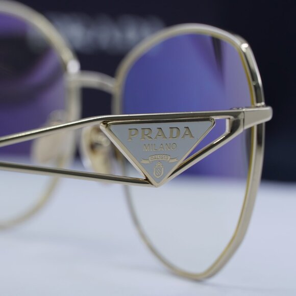 Final Price! Prada PR57YS ZVN08N Pale Gold Eyeglasses 57mm - Picture 10 of 11
